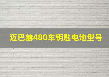 迈巴赫480车钥匙电池型号