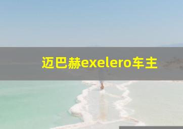 迈巴赫exelero车主