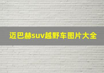 迈巴赫suv越野车图片大全