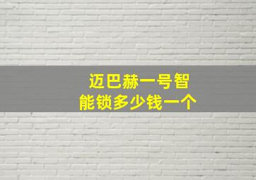 迈巴赫一号智能锁多少钱一个