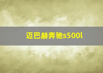 迈巴赫奔驰s500l