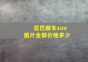 迈巴赫车suv图片全部价格多少