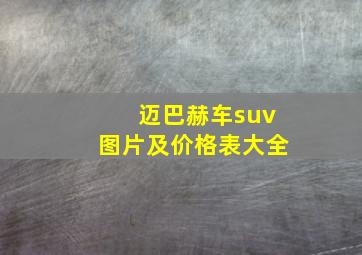 迈巴赫车suv图片及价格表大全