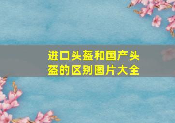 进口头盔和国产头盔的区别图片大全