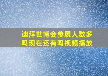 迪拜世博会参展人数多吗现在还有吗视频播放