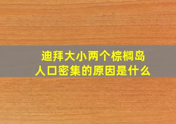 迪拜大小两个棕榈岛人口密集的原因是什么