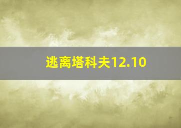 逃离塔科夫12.10