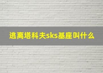 逃离塔科夫sks基座叫什么