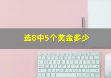 选8中5个奖金多少