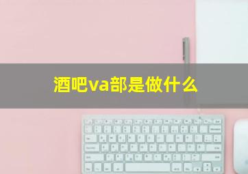 酒吧va部是做什么