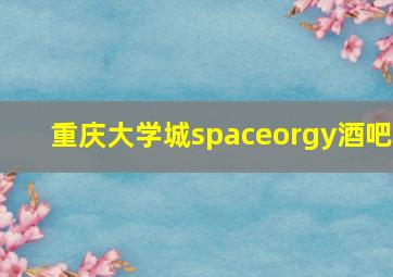 重庆大学城spaceorgy酒吧