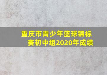 重庆市青少年篮球锦标赛初中组2020年成绩