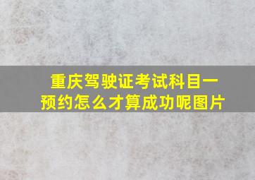 重庆驾驶证考试科目一预约怎么才算成功呢图片