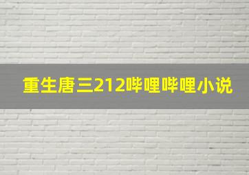 重生唐三212哔哩哔哩小说