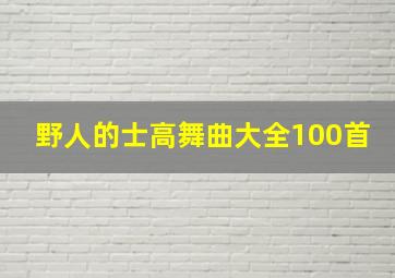 野人的士高舞曲大全100首