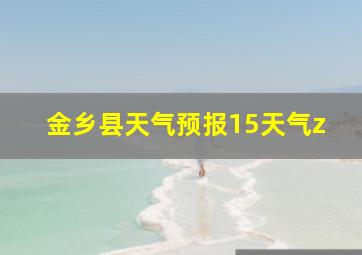 金乡县天气预报15天气z