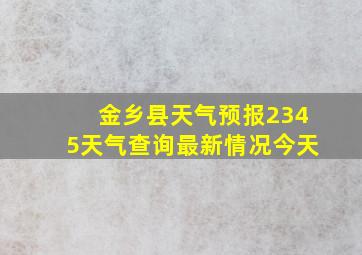 金乡县天气预报2345天气查询最新情况今天