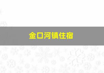 金口河镇住宿