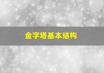 金字塔基本结构