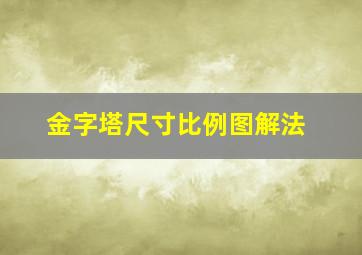 金字塔尺寸比例图解法