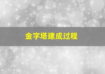 金字塔建成过程