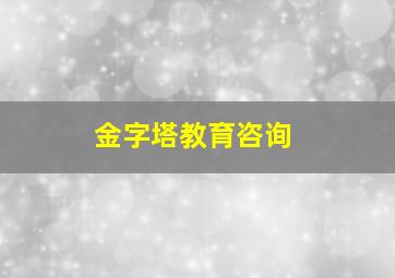 金字塔教育咨询