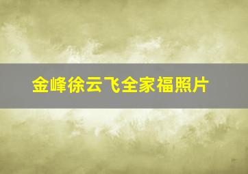 金峰徐云飞全家福照片