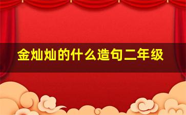 金灿灿的什么造句二年级