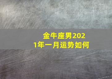 金牛座男2021年一月运势如何