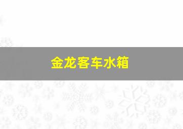 金龙客车水箱