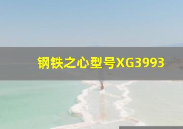 钢铁之心型号XG3993