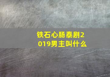 铁石心肠泰剧2019男主叫什么