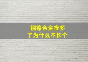 铜镍合金摸多了为什么不长个