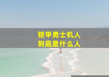 铠甲勇士机人到底是什么人