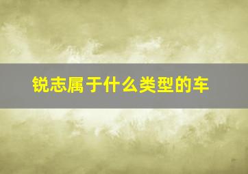 锐志属于什么类型的车