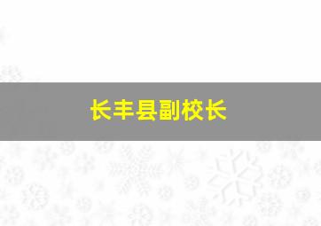 长丰县副校长