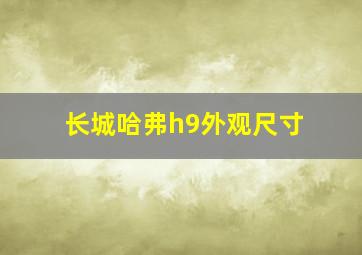 长城哈弗h9外观尺寸