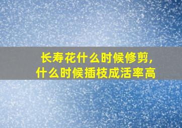 长寿花什么时候修剪,什么时候插枝成活率高