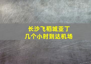 长沙飞稻城亚丁几个小时到达机场