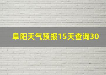 阜阳天气预报15天查询30