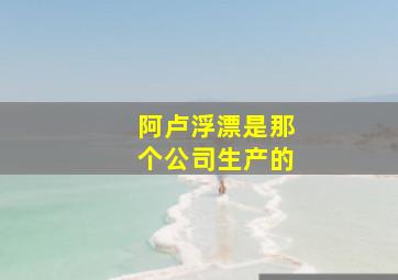 阿卢浮漂是那个公司生产的