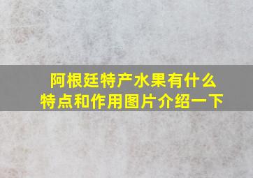 阿根廷特产水果有什么特点和作用图片介绍一下