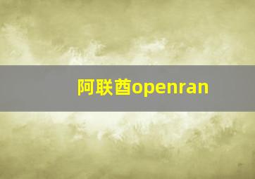 阿联酋openran