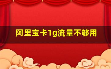 阿里宝卡1g流量不够用