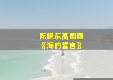 陈晓东高圆圆《海的誓言》