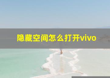 隐藏空间怎么打开vivo