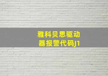 雅科贝思驱动器报警代码J1