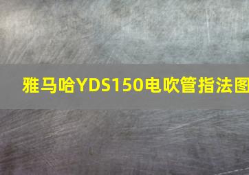 雅马哈YDS150电吹管指法图