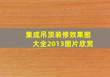 集成吊顶装修效果图大全2013图片欣赏