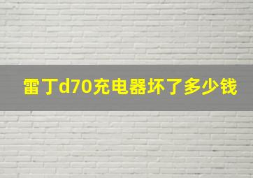 雷丁d70充电器坏了多少钱